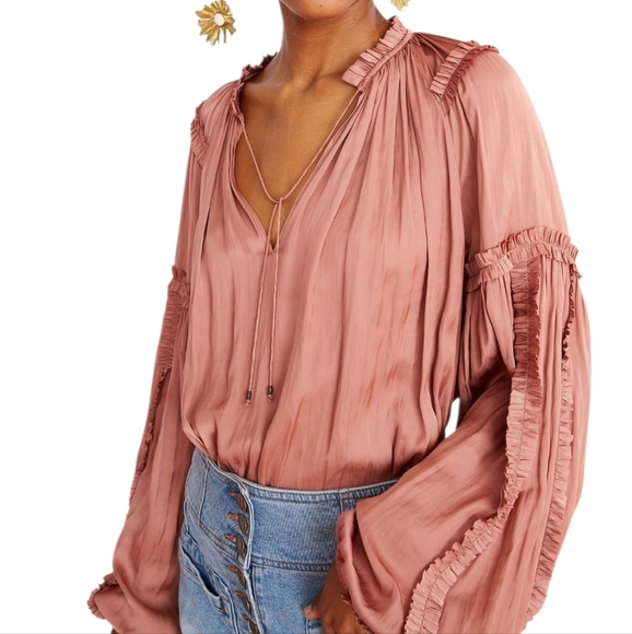 ULLA JOHNSON Maeve Blouse Womens size 6 - Picture 7 of 7